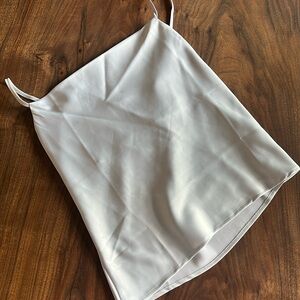 Banana Republic scoop neckline silver sleeveless blouse